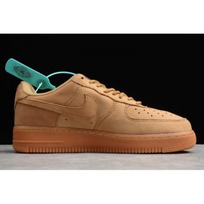 Nike Air Force 1 Low Flax Wheat Kahverengi Kaykay Ayakkabı Türkiye - W6KJ75BU